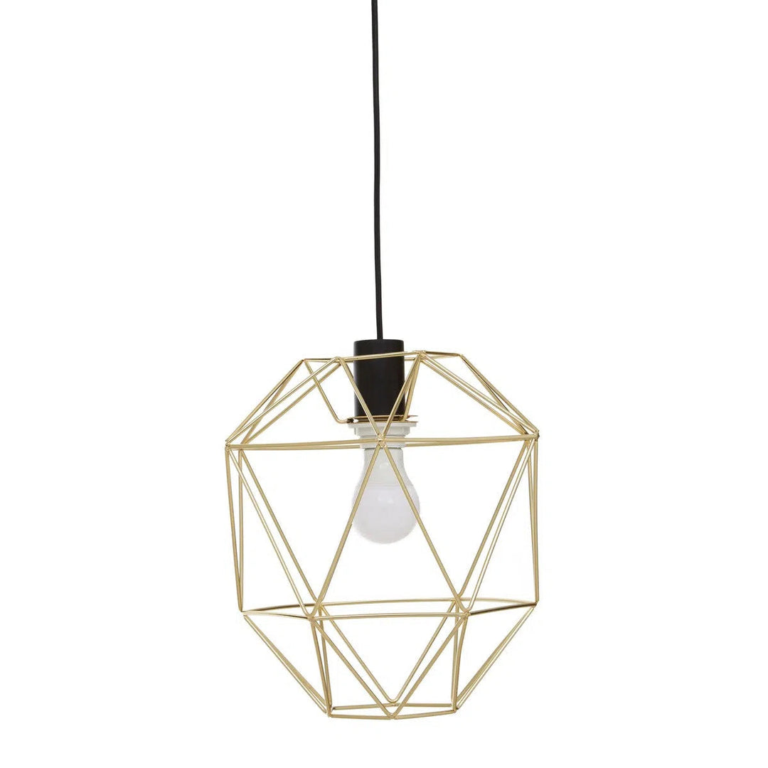 Beaumonde Home Geo Champagne Gold Pendant Light-Beaumonde