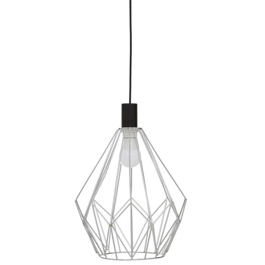 Beaumonde Home Geo Chrome Gold Frame Pendant Light-Beaumonde