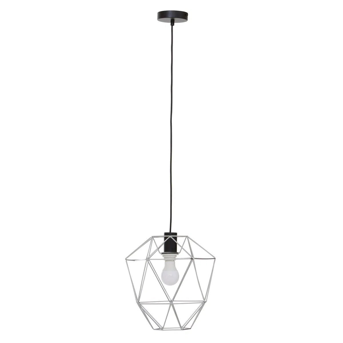 Beaumonde Home Geo Chrome Pendant Light-Beaumonde