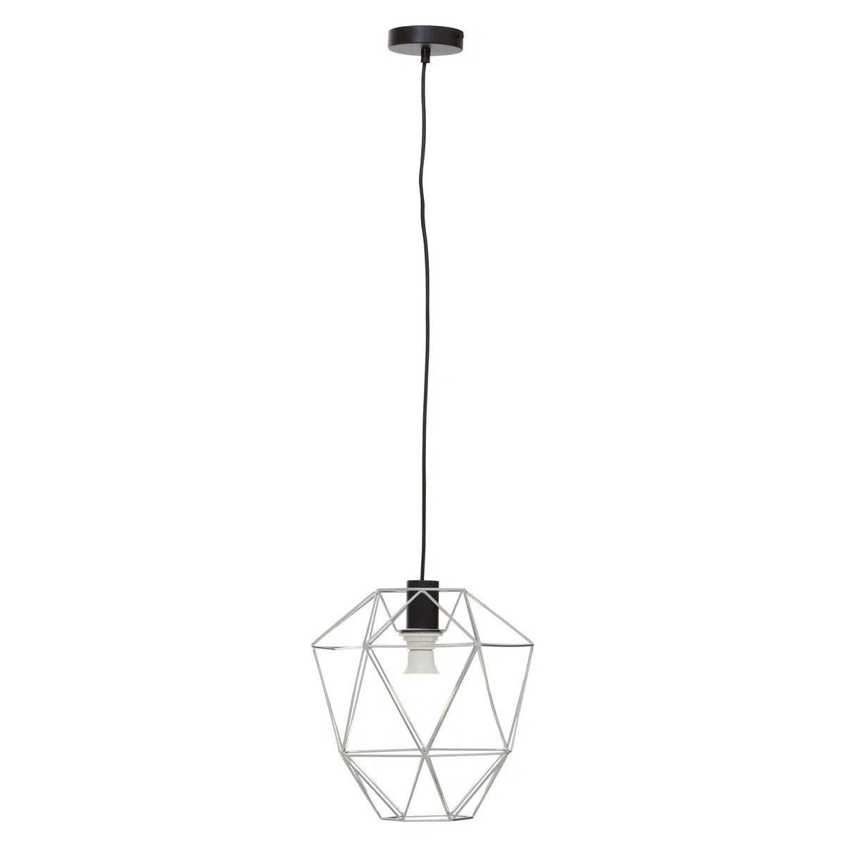 Beaumonde Home Geo Chrome Pendant Light-Beaumonde