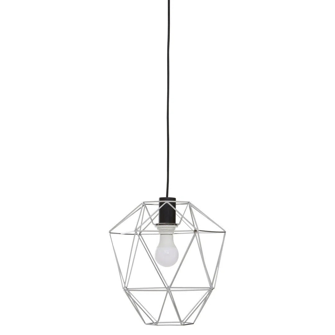 Beaumonde Home Geo Chrome Pendant Light-Beaumonde