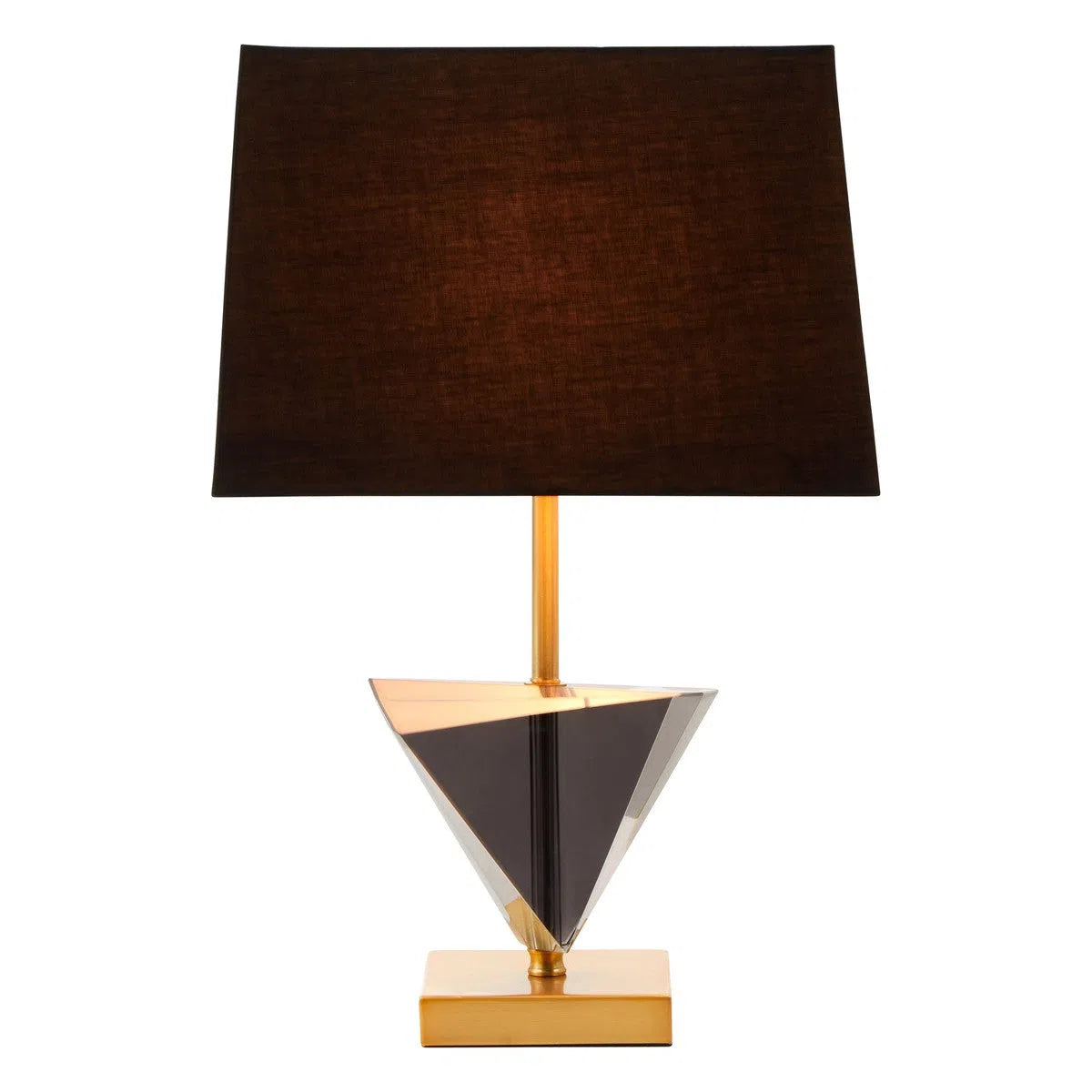Beaumonde Home Halina Gold Smoked Crystal Table Lamp-Beaumonde