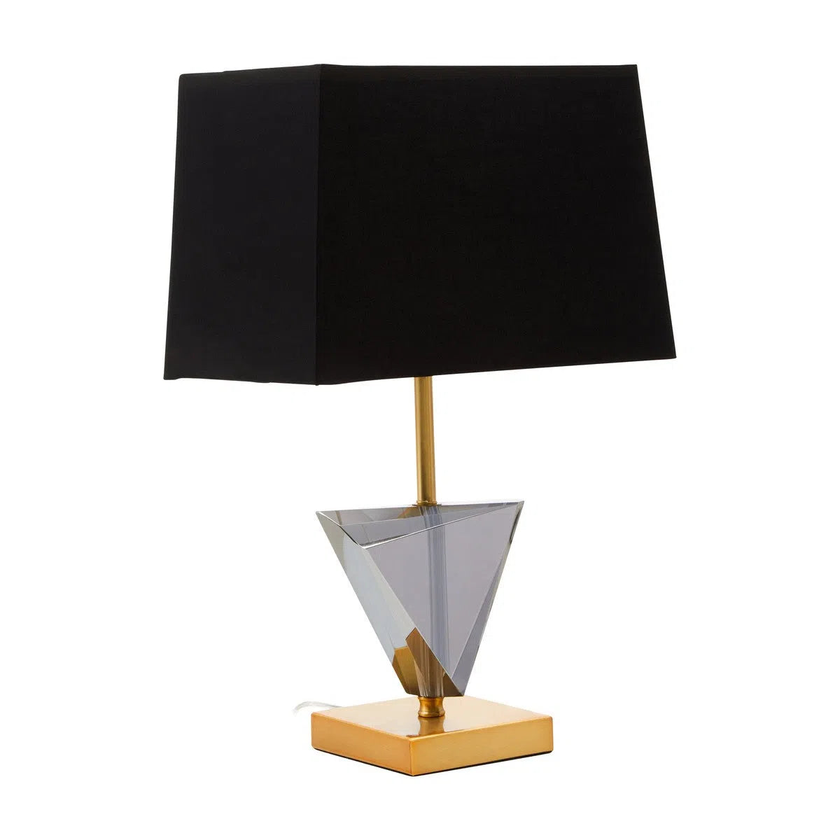 Beaumonde Home Halina Gold Smoked Crystal Table Lamp-Beaumonde