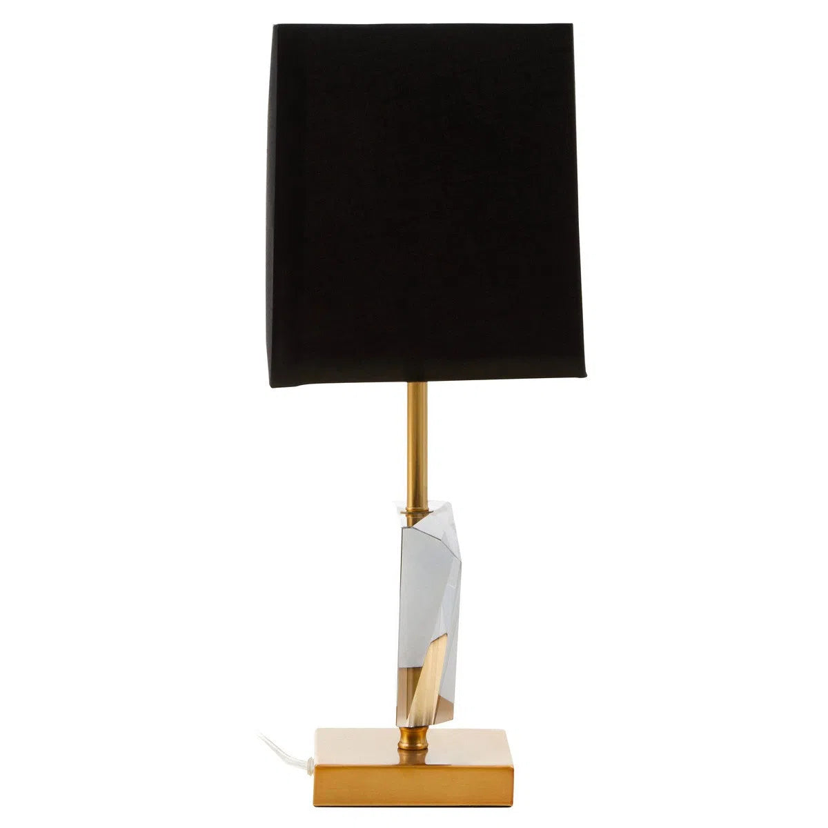 Beaumonde Home Halina Gold Smoked Crystal Table Lamp-Beaumonde