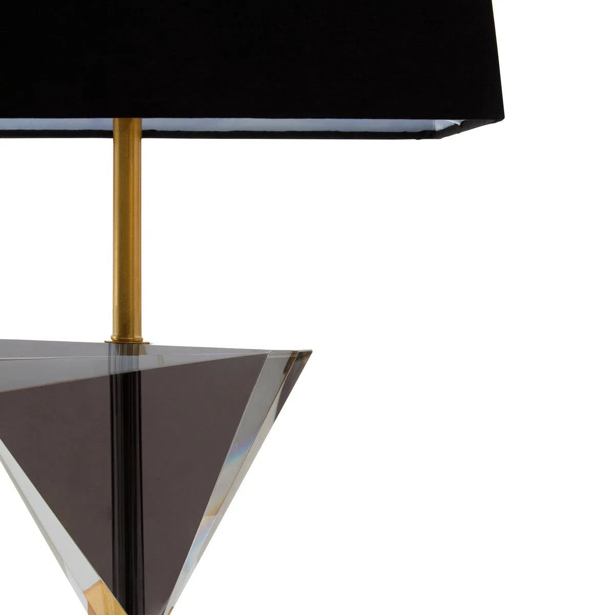 Beaumonde Home Halina Gold Smoked Crystal Table Lamp-Beaumonde