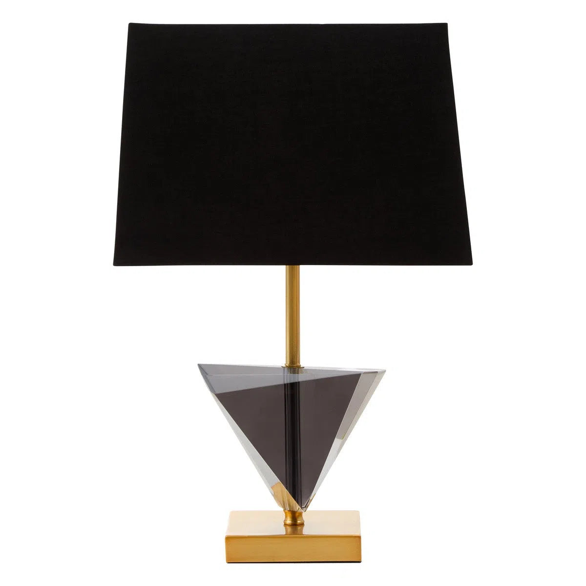 Beaumonde Home Halina Gold Smoked Crystal Table Lamp-Beaumonde