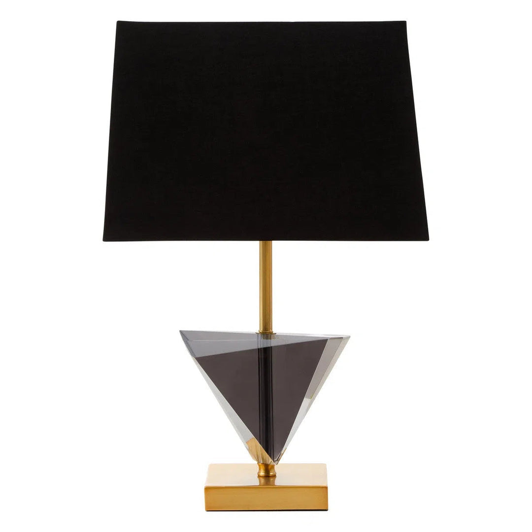 Beaumonde Home Halina Gold Smoked Crystal Table Lamp-Beaumonde