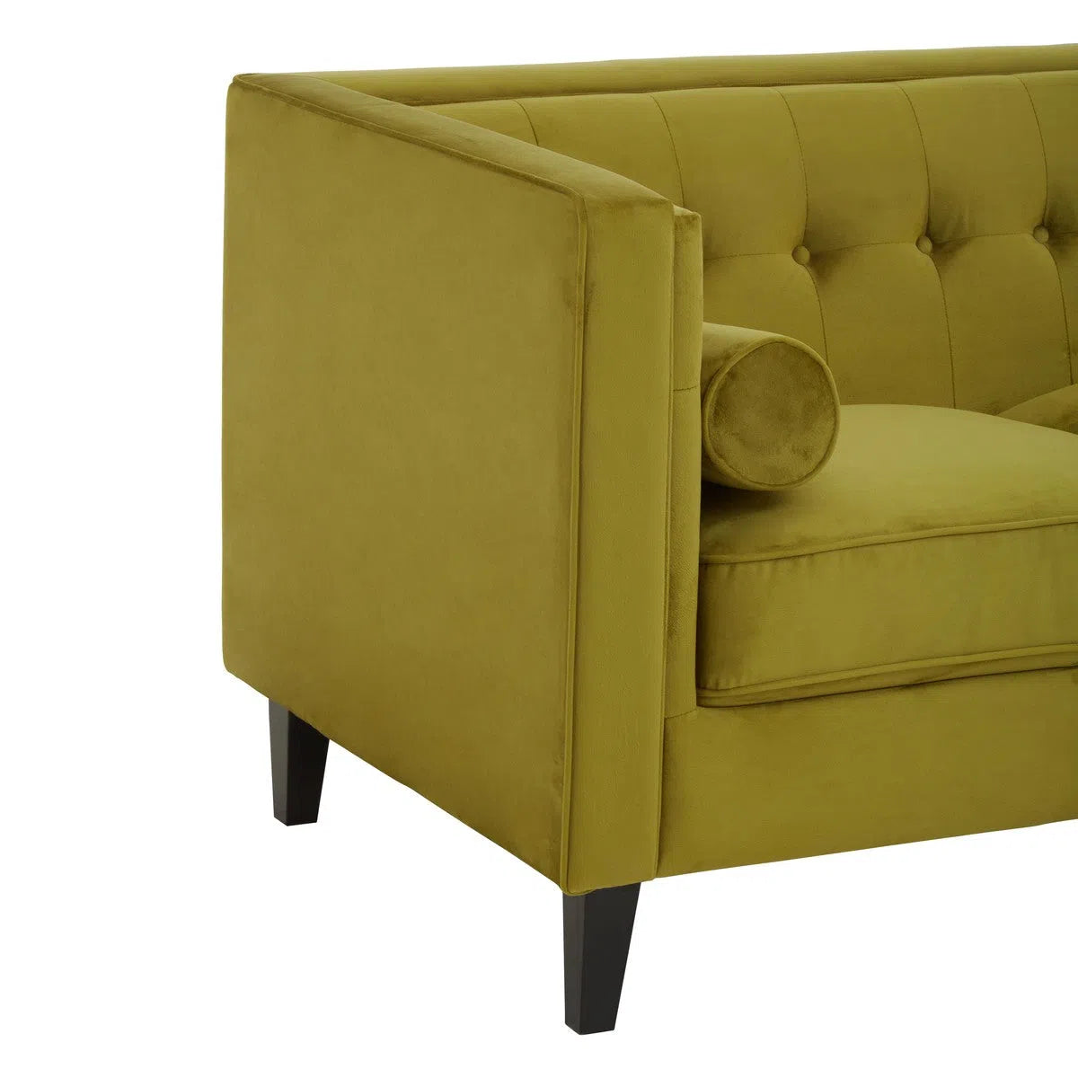 Beaumonde Home Helios Olive Velvet Sofa-Beaumonde
