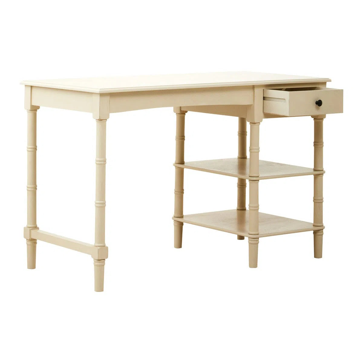 Beaumonde Home Hermitage Antique Pearl Pine Desk-Beaumonde