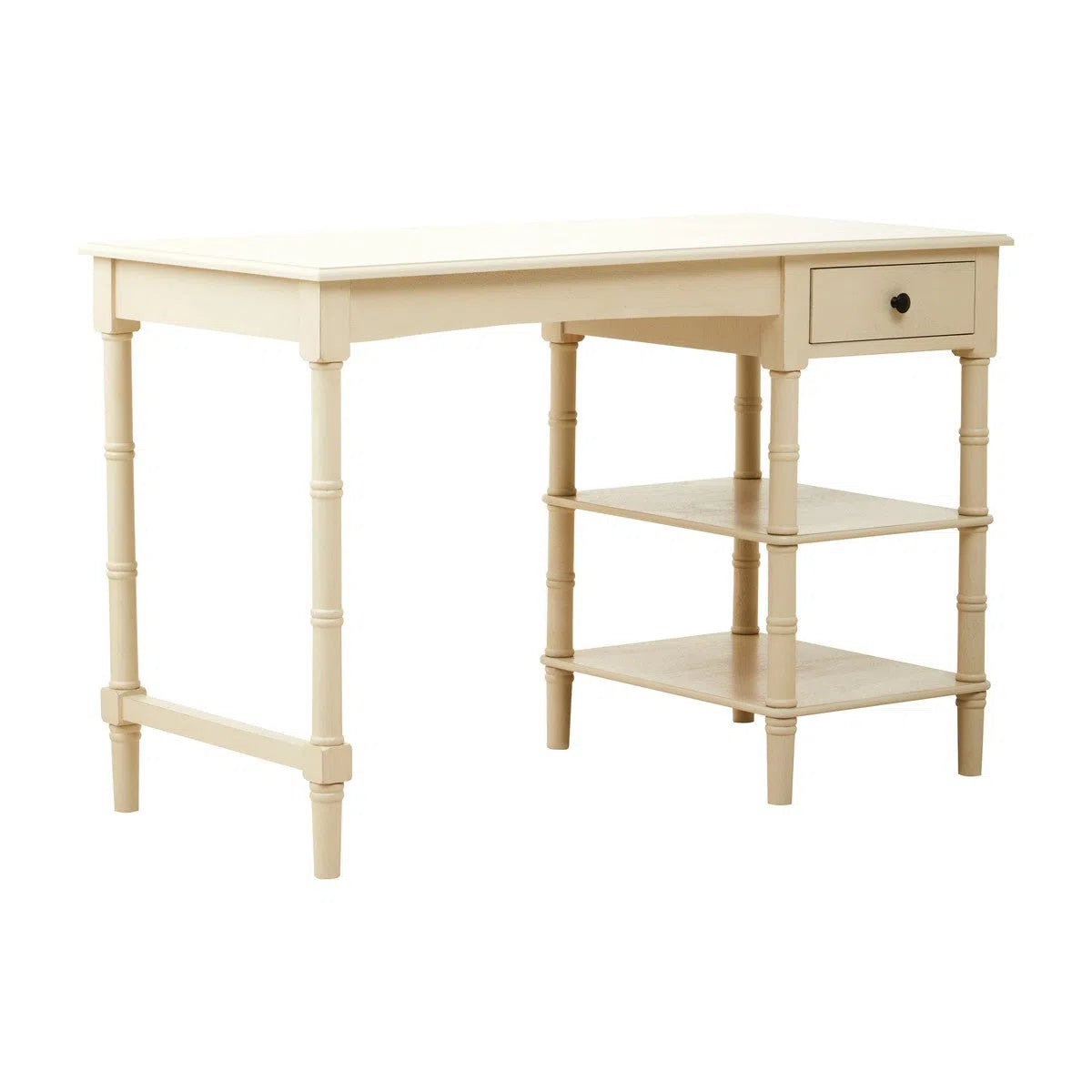 Beaumonde Home Hermitage Antique Pearl Pine Desk-Beaumonde