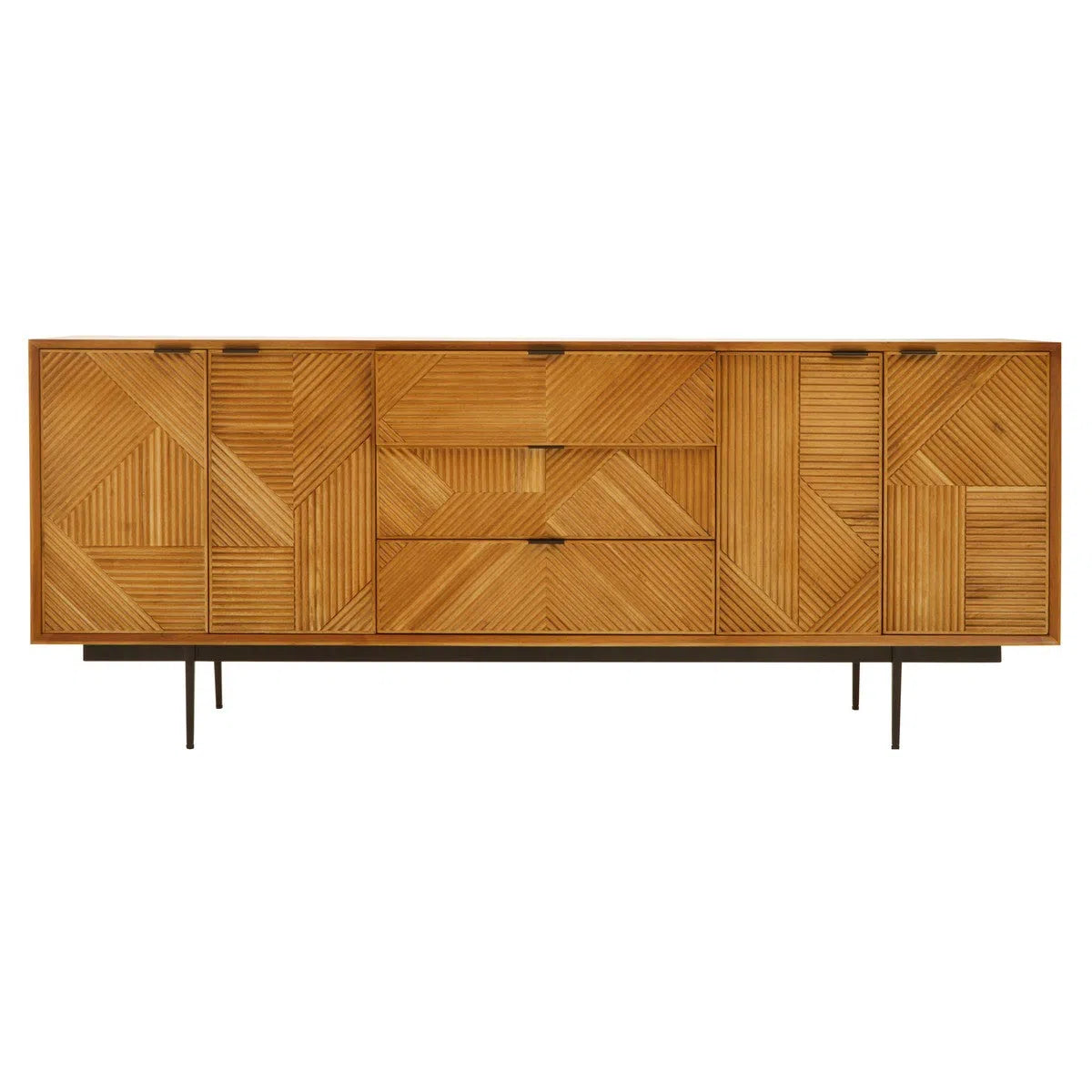 Beaumonde Home Jaikara Sideboard With Metal Legs-Beaumonde