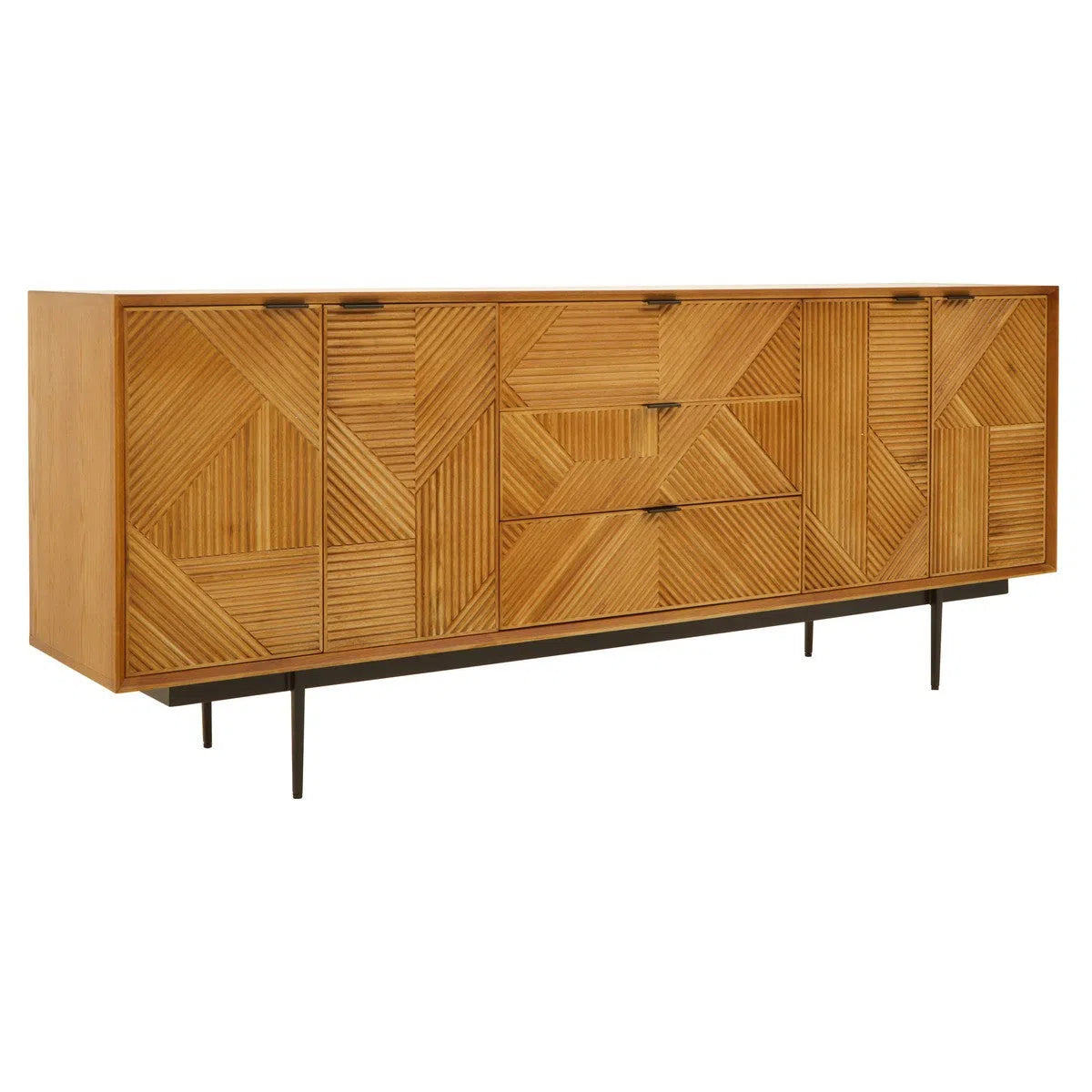 Beaumonde Home Jaikara Sideboard With Metal Legs-Beaumonde
