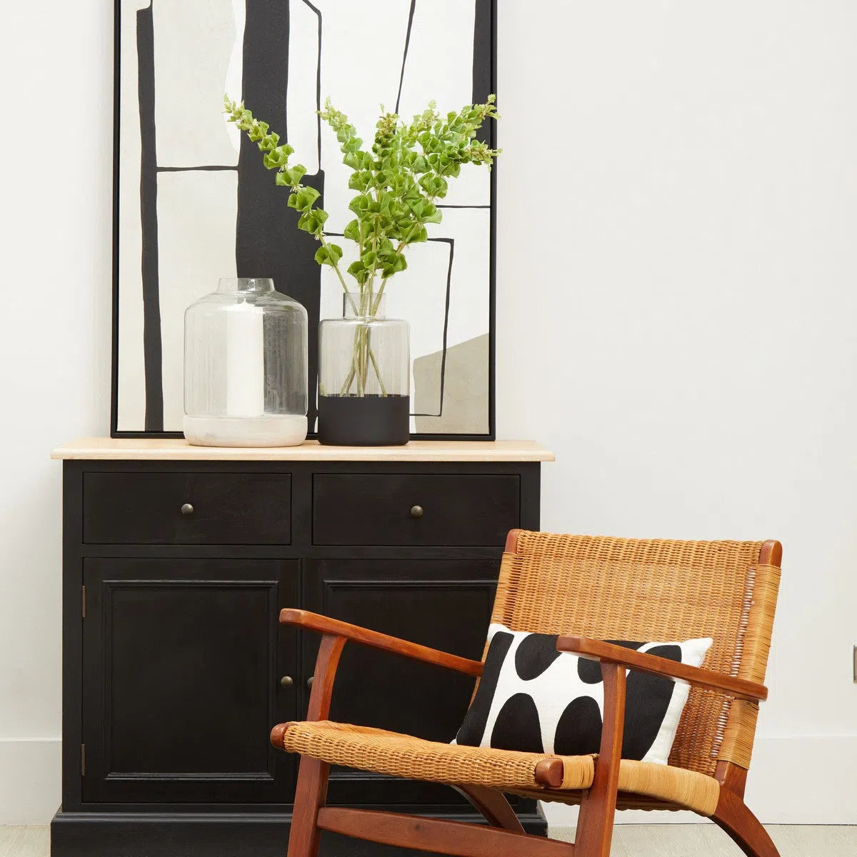 Beaumonde Home Jairo Woven Chair In Brown Natural Rattan-Beaumonde