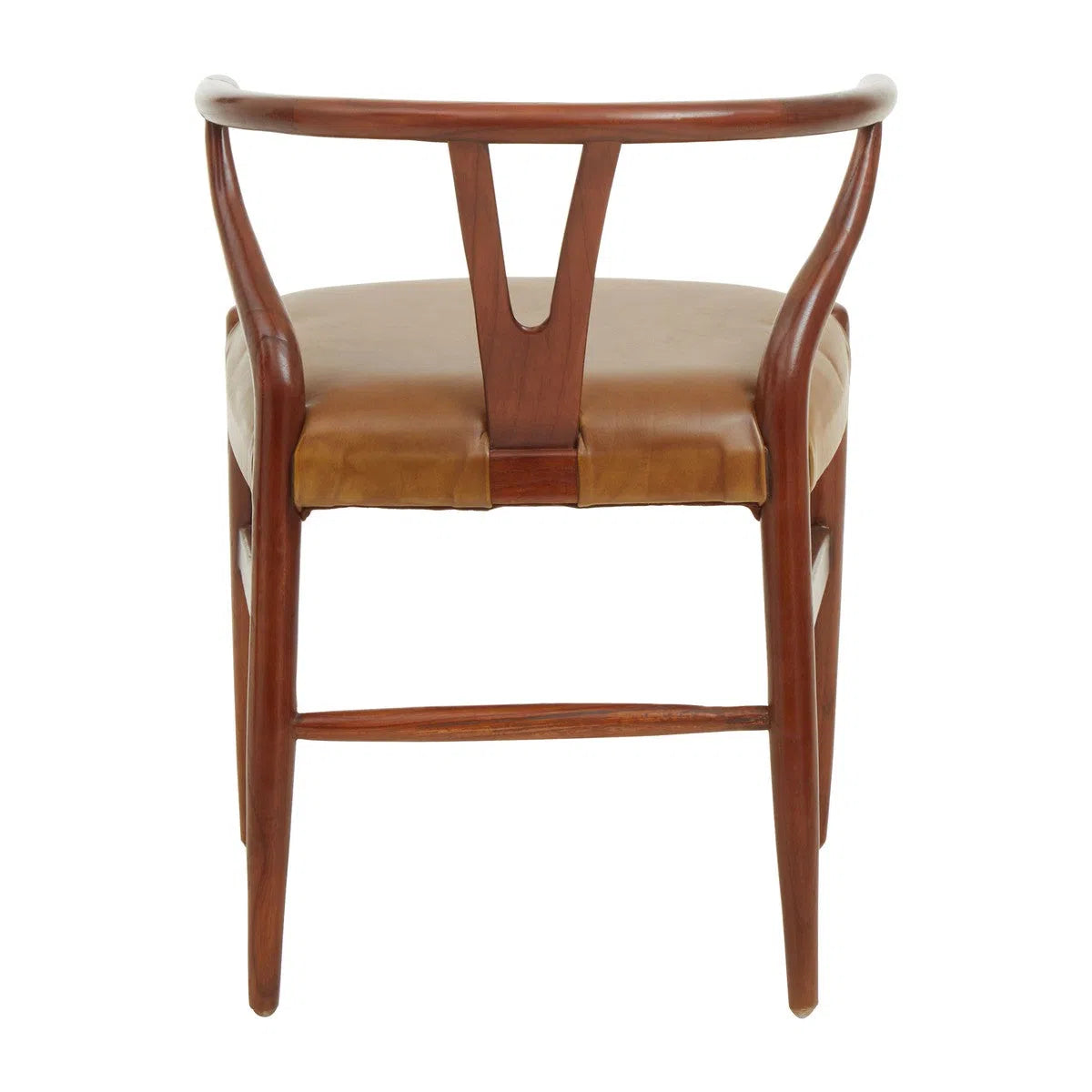 Beaumonde Home Kindiri Wishbone Leather Chair-Beaumonde