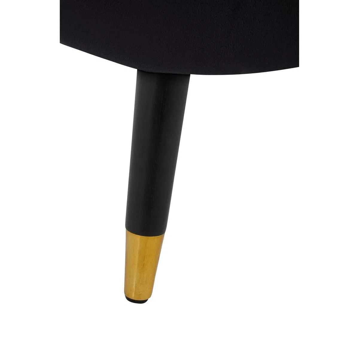 Beaumonde Home Lorenzo Black Velvet Chair-Beaumonde