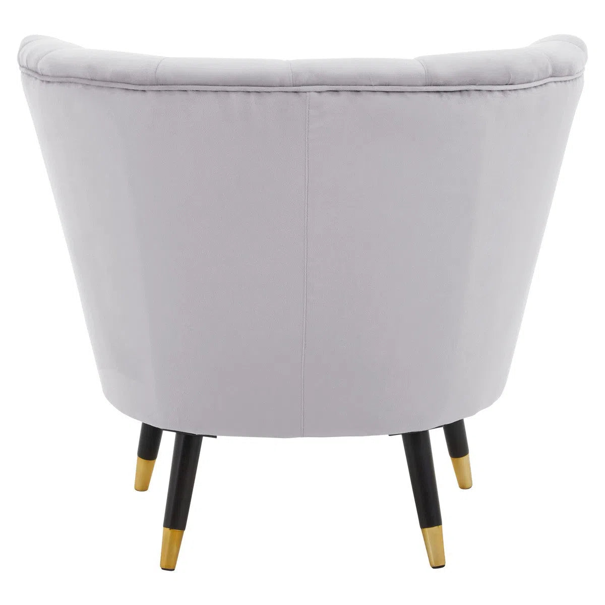 Beaumonde Home Lorenzo Grey Velvet Chair-Beaumonde