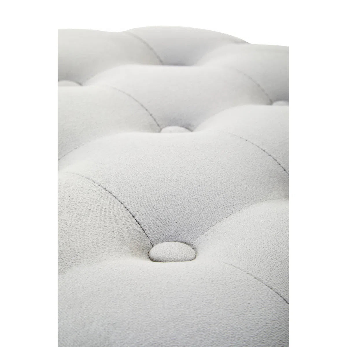 Beaumonde Home Lorenzo Grey Velvet Stool-Beaumonde