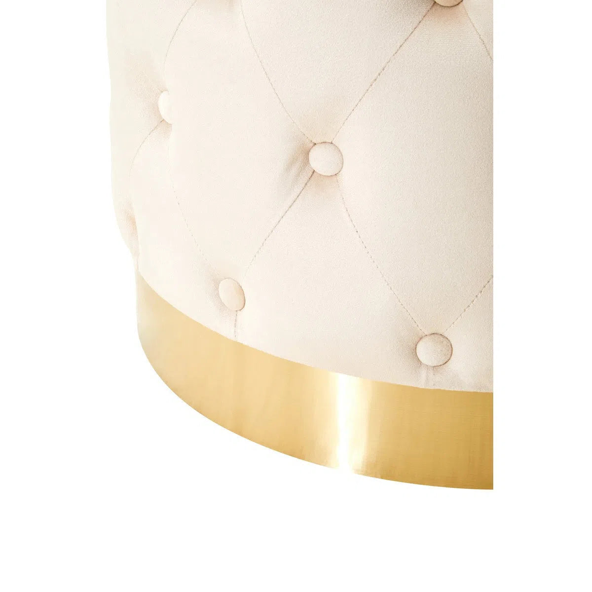 Beaumonde Home Lorenzo Stone Velvet Stool-Beaumonde