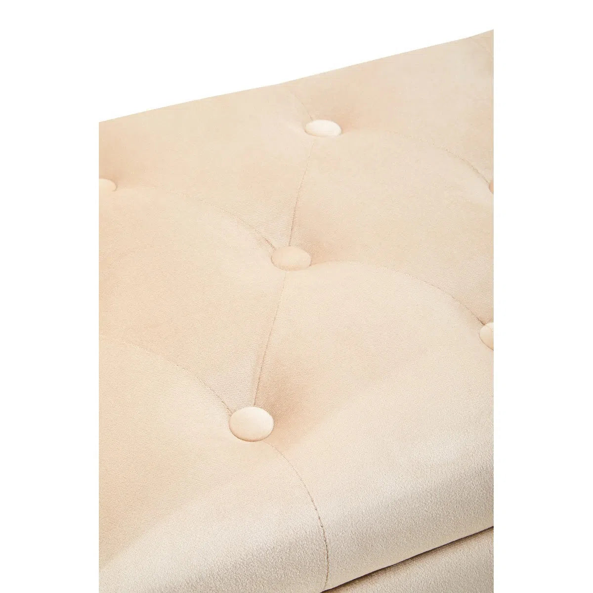 Beaumonde Home Lorenzo Stone Velvet Storage Bench-Beaumonde