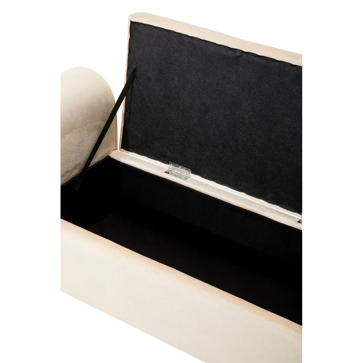 Beaumonde Home Lorenzo Stone Velvet Storage Bench-Beaumonde