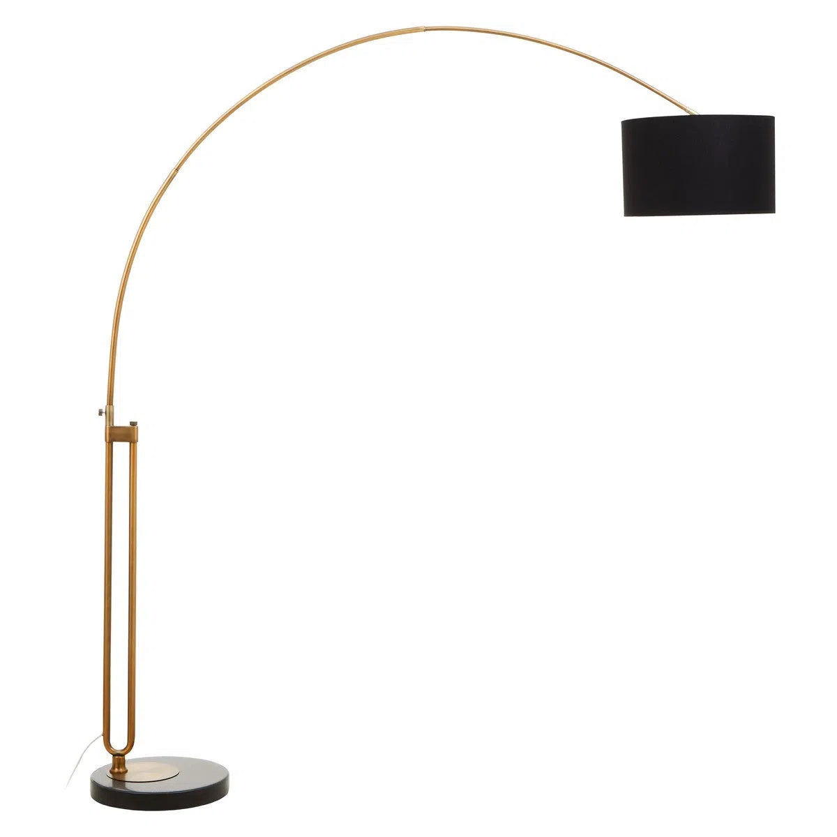 Beaumonde Home Marble Antique Brass Floor Lamp-Beaumonde