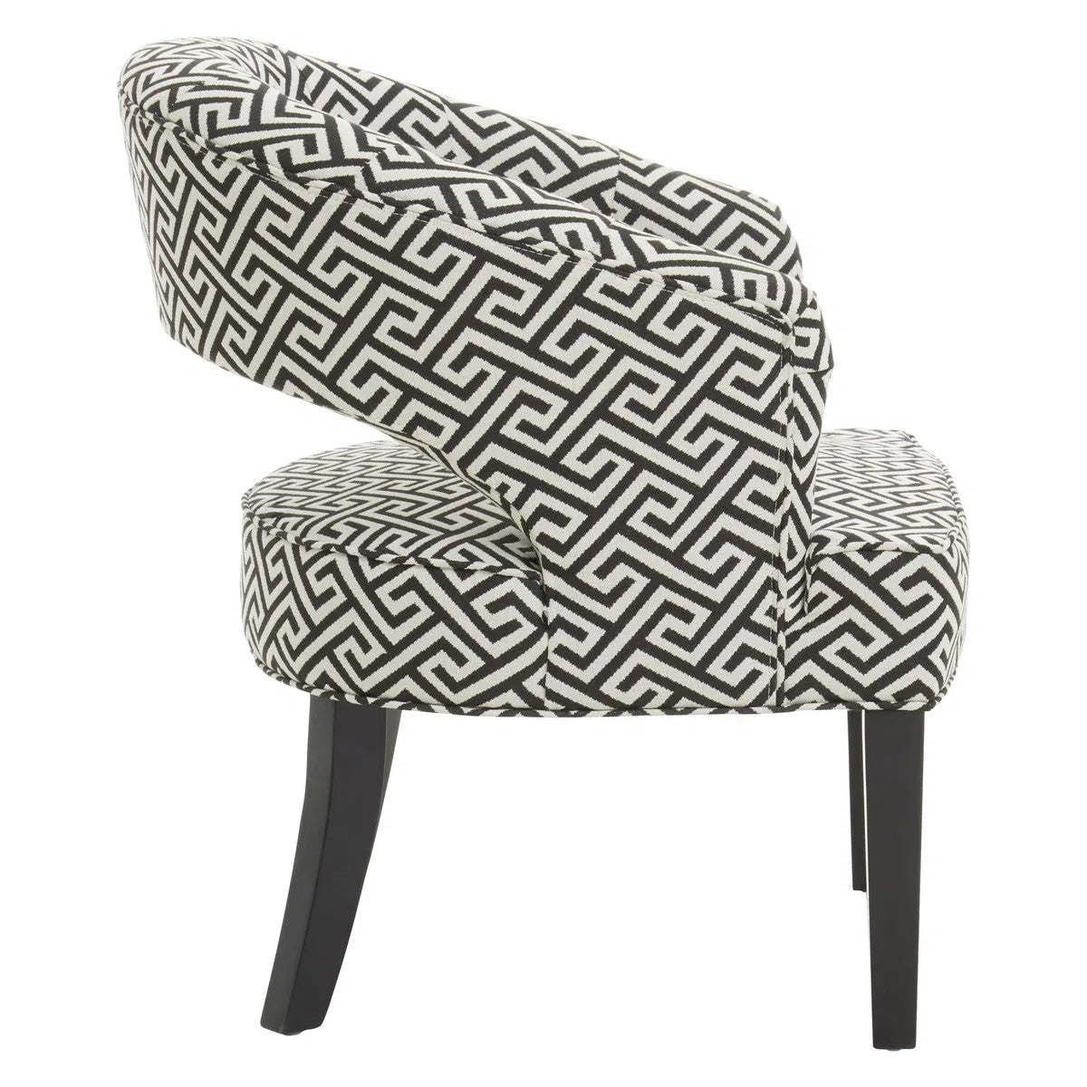 Beaumonde Home Marylebone Fret Design Cutout Lounge Chair-Beaumonde