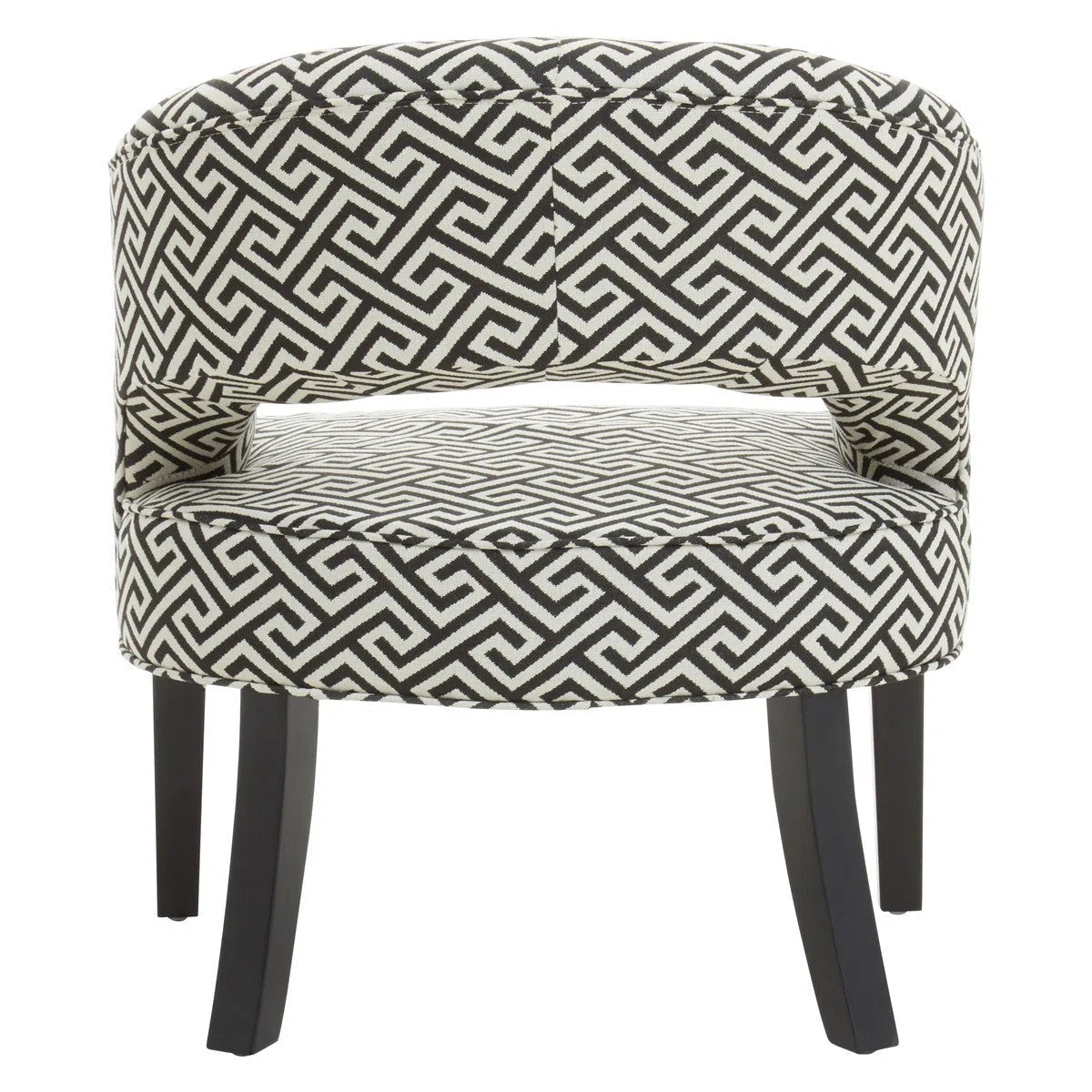 Beaumonde Home Marylebone Fret Design Cutout Lounge Chair-Beaumonde