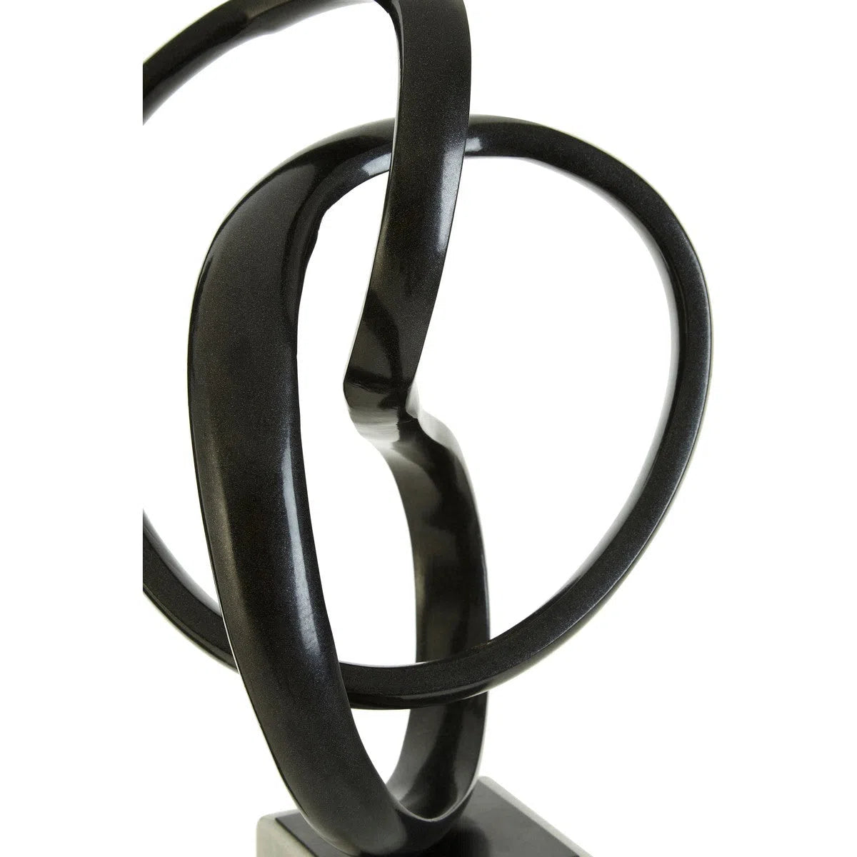 Beaumonde Home Mirano Black Nickel Finish Knot Sculpture-Beaumonde