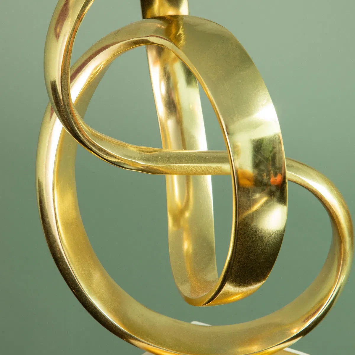 Beaumonde Home Mirano Gold Finish Knot Sculpture-Beaumonde