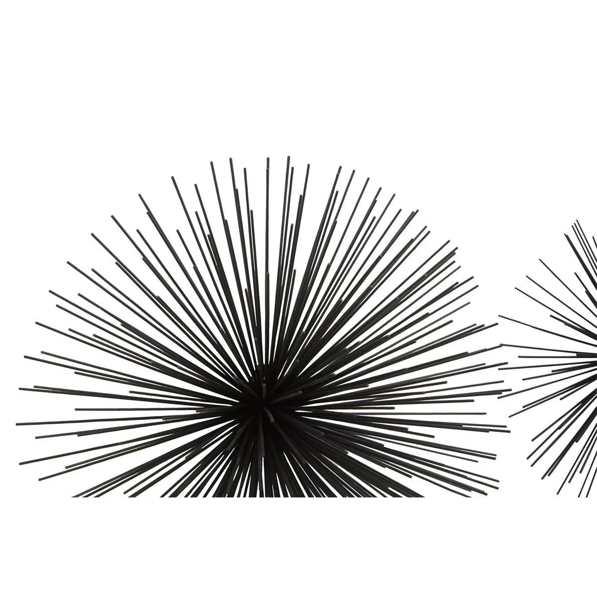 Beaumonde Home Mirano Set Of 3 Black Finish Starburst Wall Decor-Beaumonde