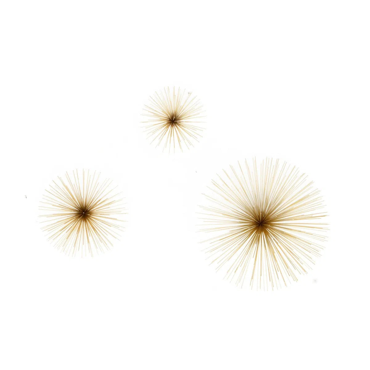 Beaumonde Home Mirano Set Of 3 Gold Finish Wall Decor-Beaumonde