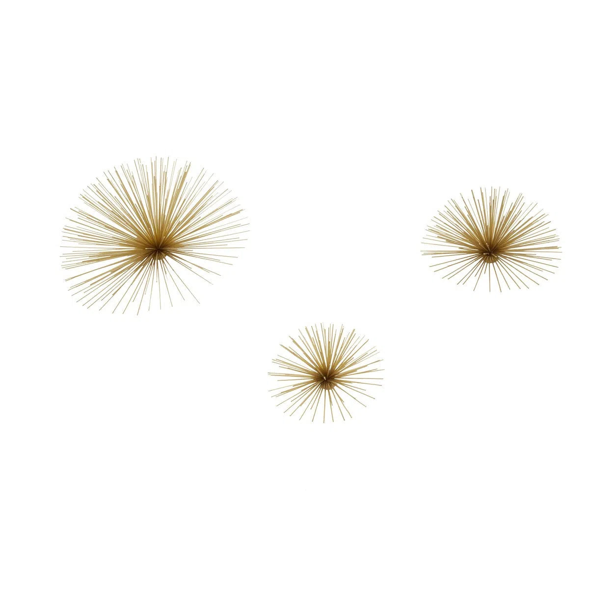 Beaumonde Home Mirano Set Of 3 Gold Finish Wall Decor-Beaumonde