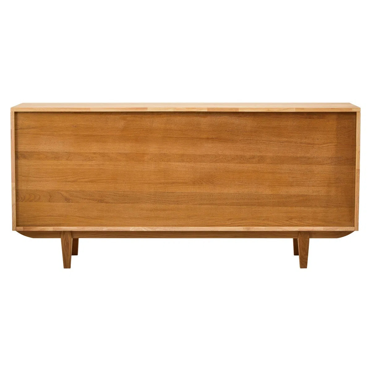 Beaumonde Home Miribel 4 Door Natural Rattan And Oak Sideboard-Beaumonde