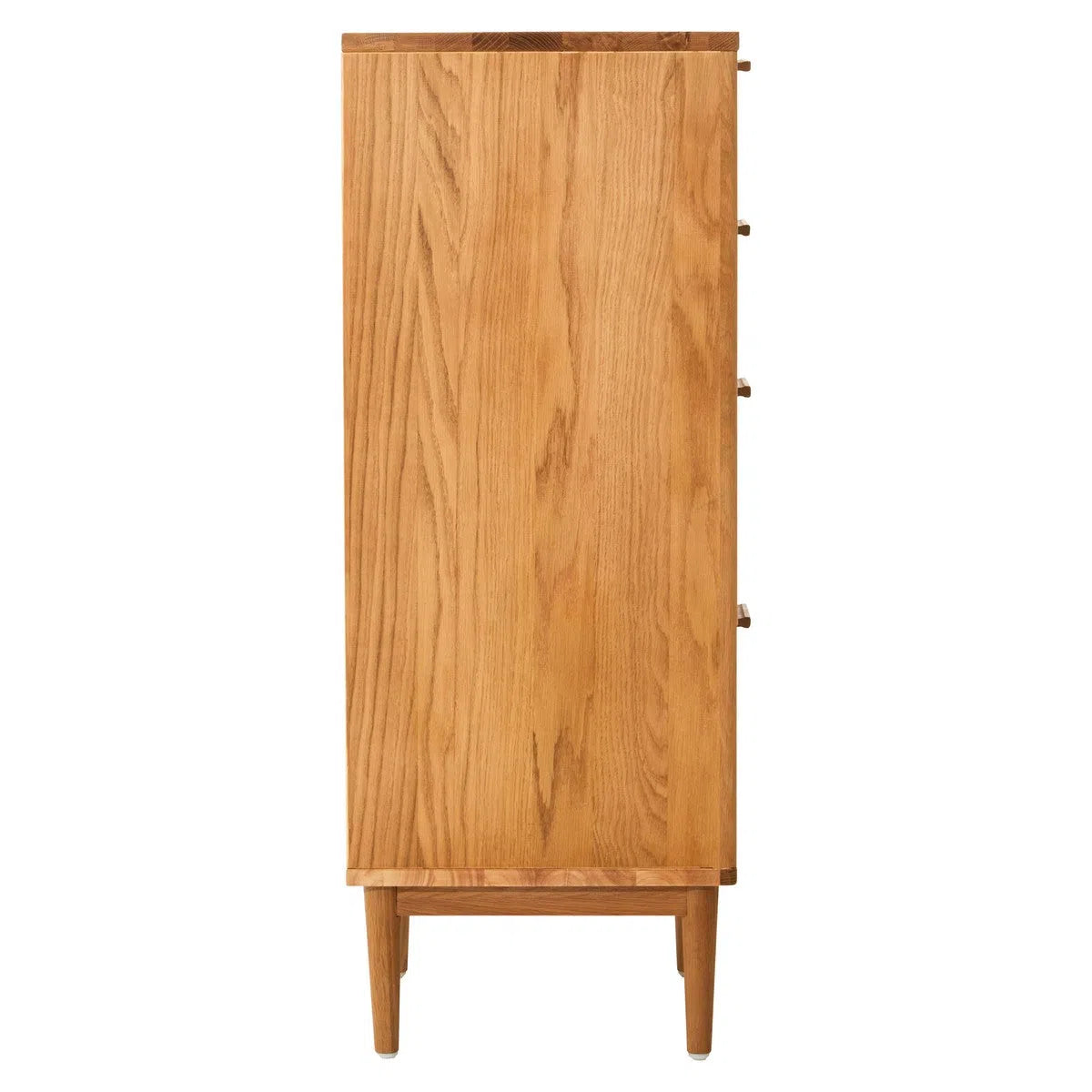 Beaumonde Home Miribel Rattan and Oak Three Drawer Wood Chest-Beaumonde