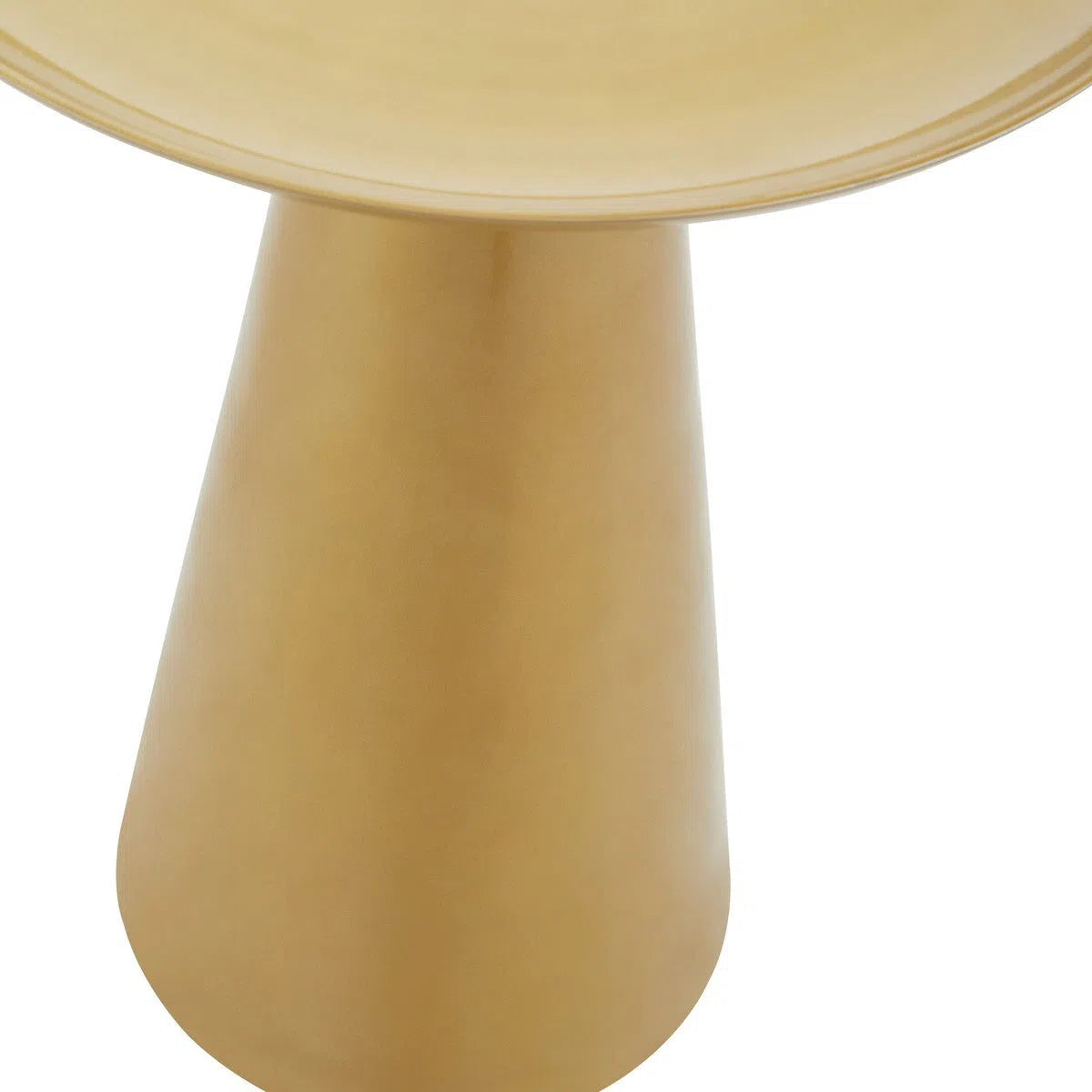 Beaumonde's Pali Gold Finish Round Side Table