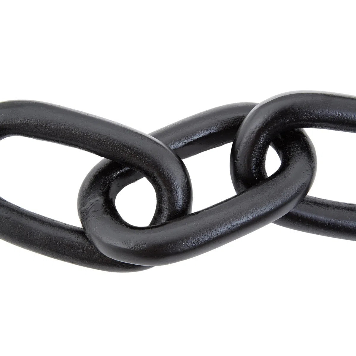 Beaumonde Home Prato Large Black Aluminium Chain Sculpture-Beaumonde