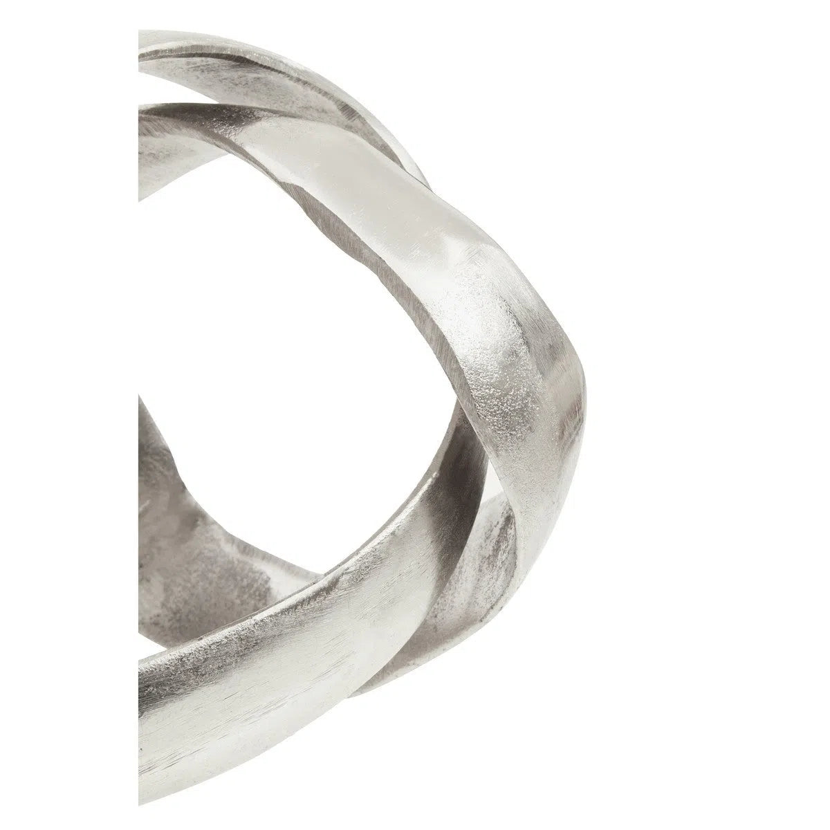 Beaumonde Home Prato Silver Finish Knot Sculpture-Beaumonde