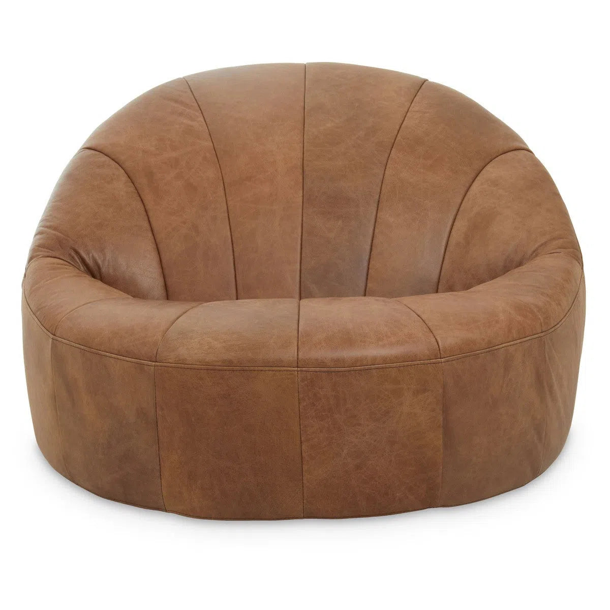 Beaumonde Home Shoreditch Tan Leather Chair-Beaumonde