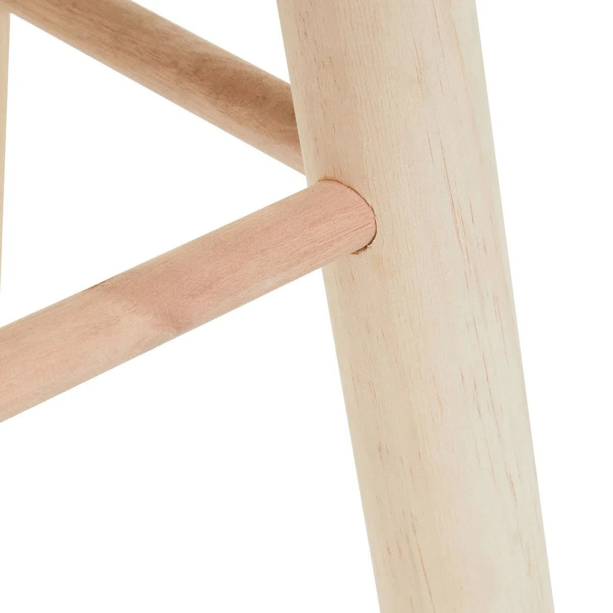 Beaumonde Home Speck Natural and White Stool-Beaumonde