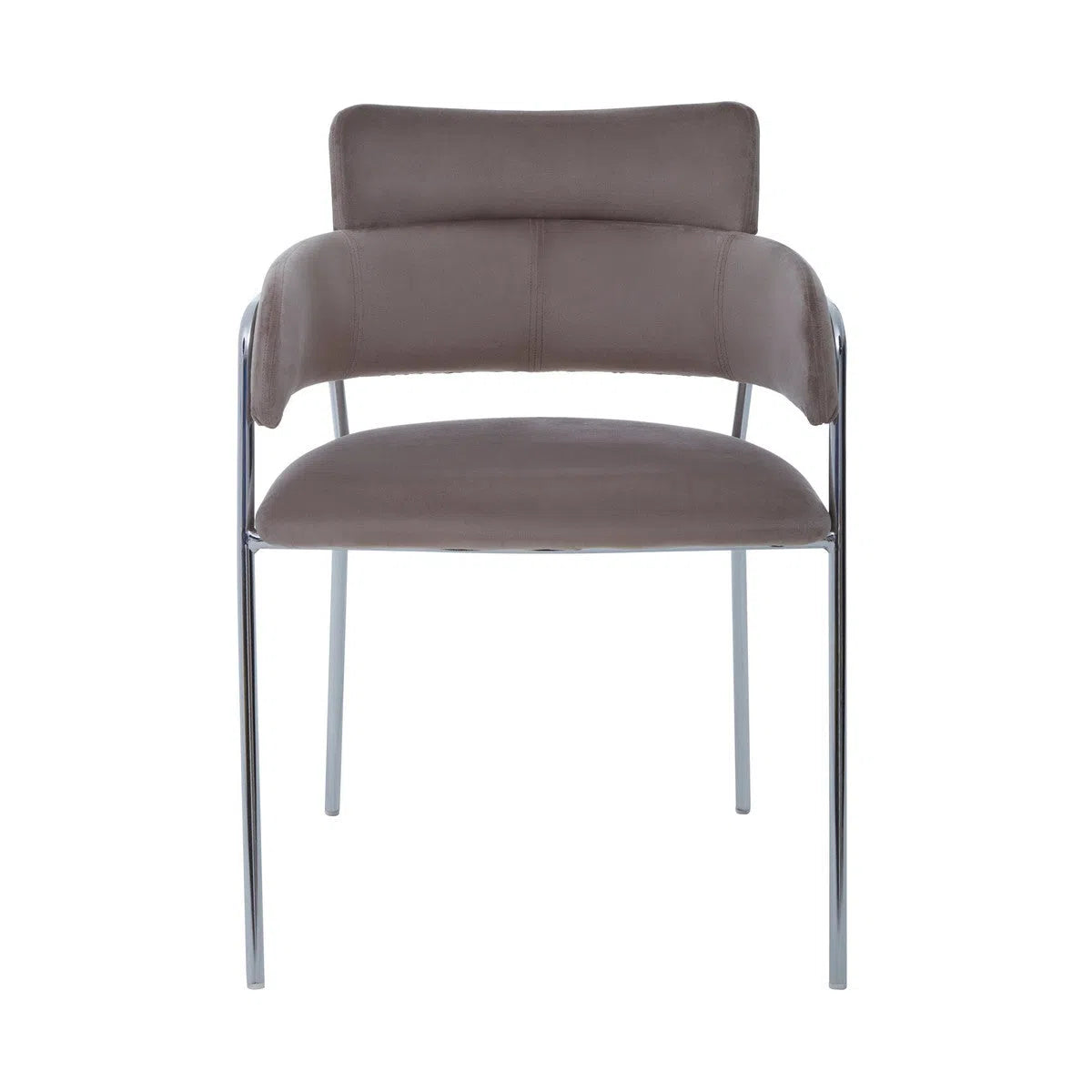 Beaumonde Home Tammin Mocha Velvet Dining Chair-Beaumonde