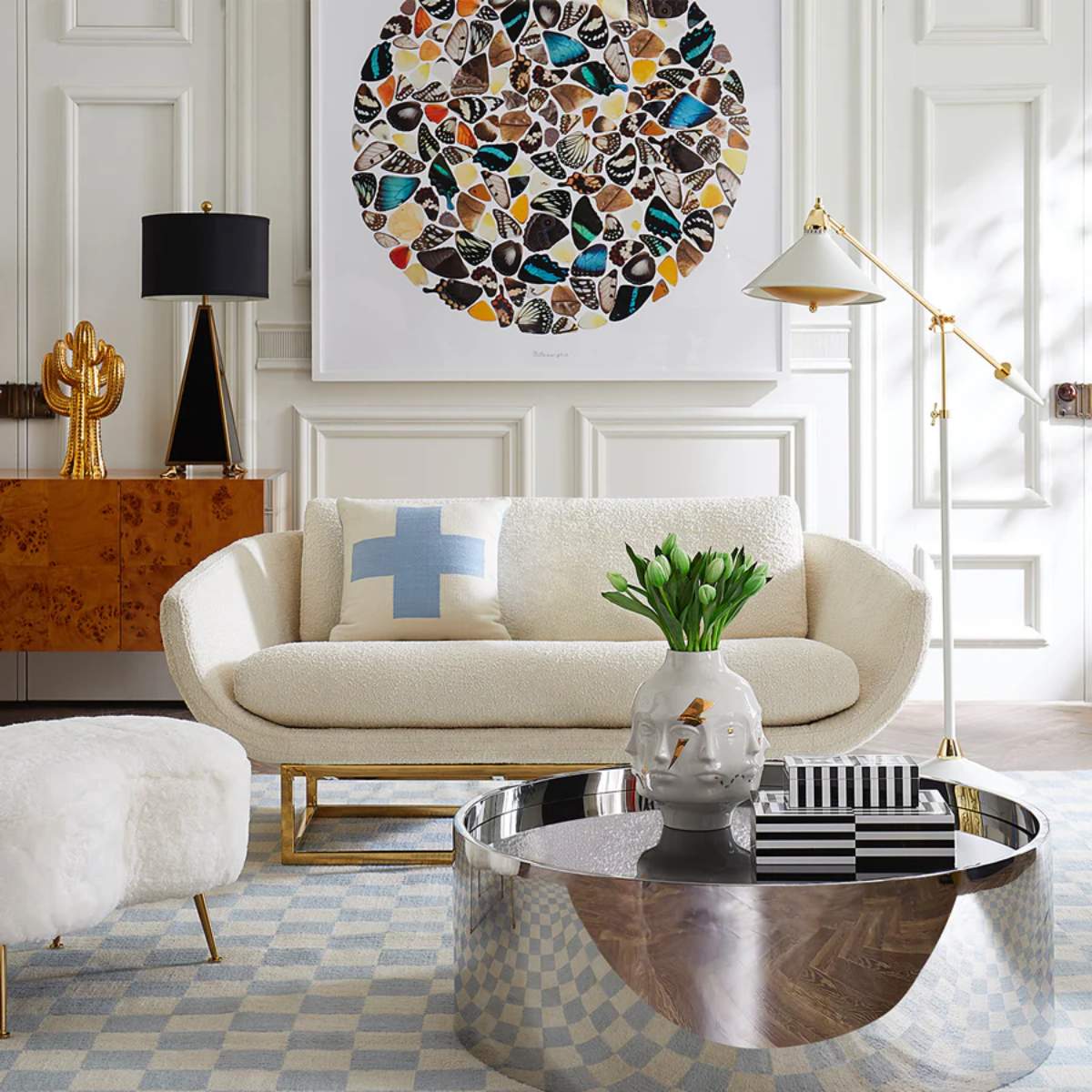 Jonathan Adler Beaumont 162.5cm Settee