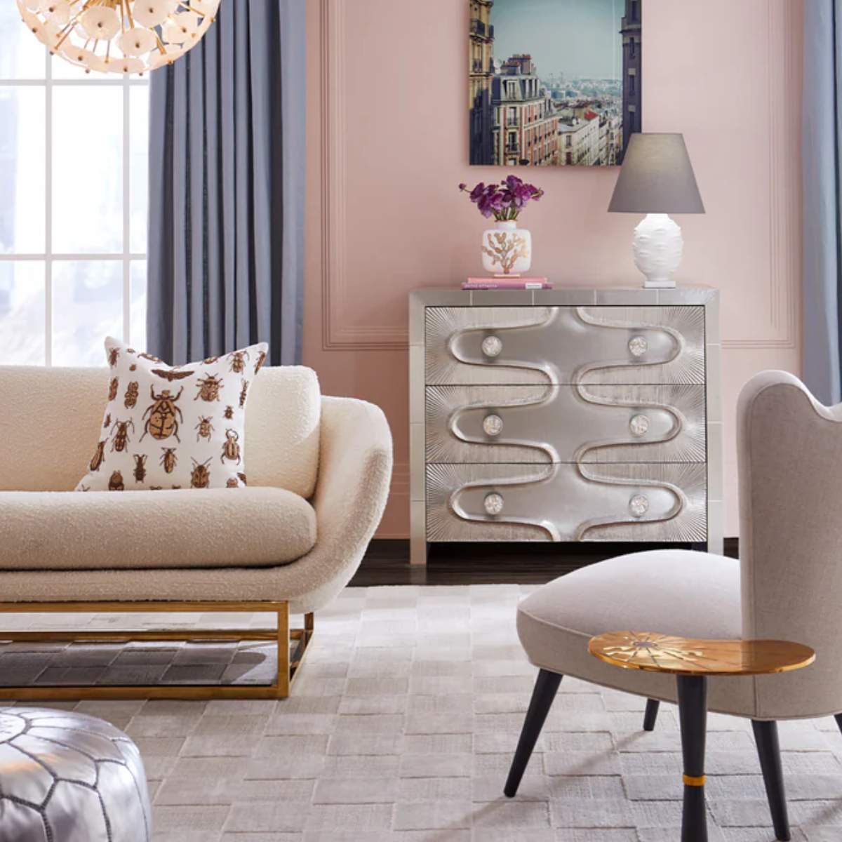 Jonathan Adler Beaumont 162.5cm Settee