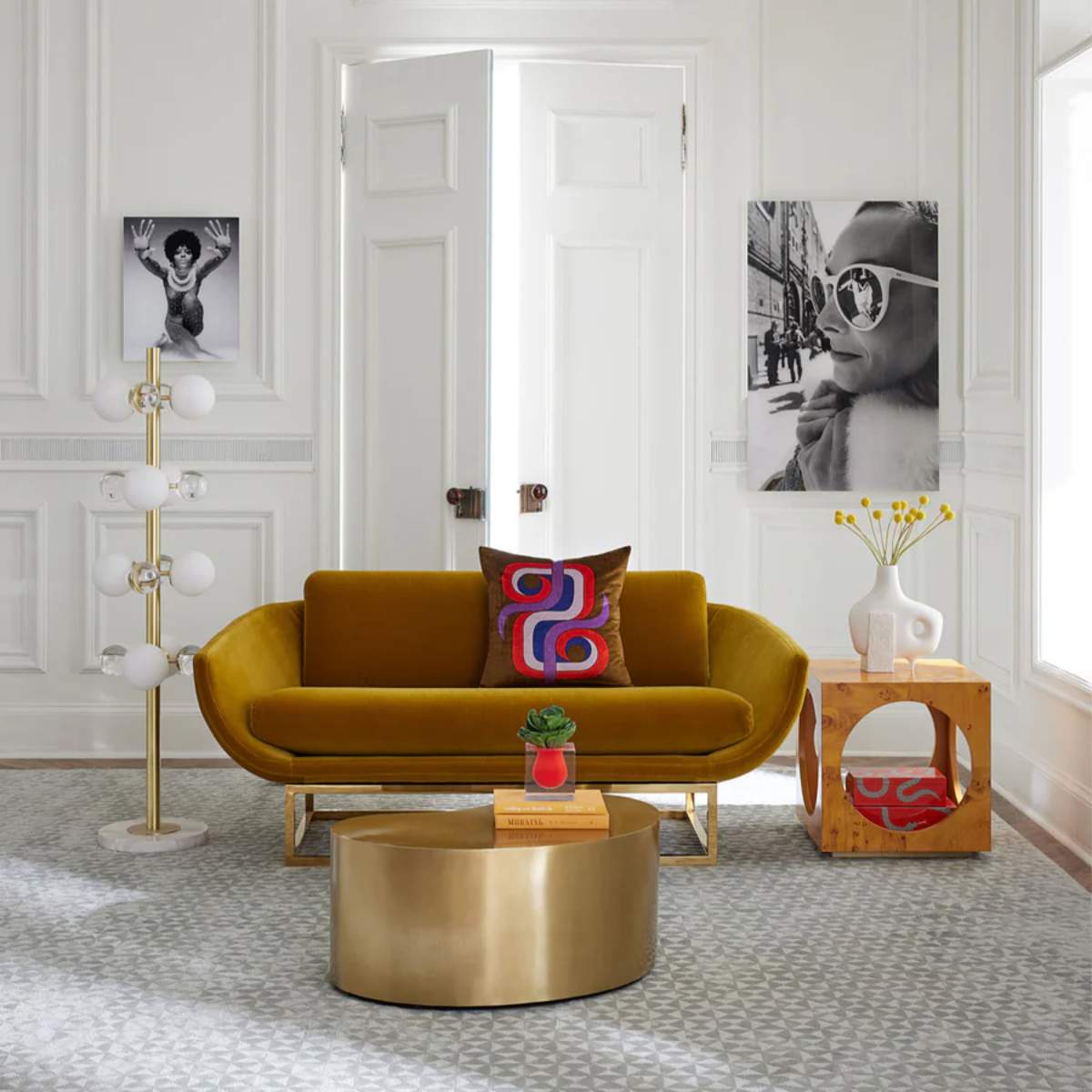 Jonathan Adler Beaumont 162.5cm Settee
