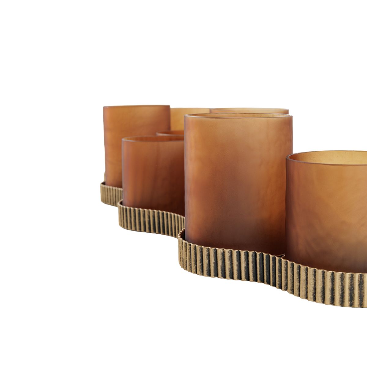 Libra Interiors Belvedere Aged Gold 9 Light Candle Holder