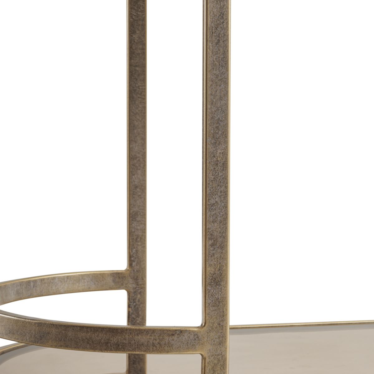 Libra Interiors Belvedere Aged Gold Drinks Trolley