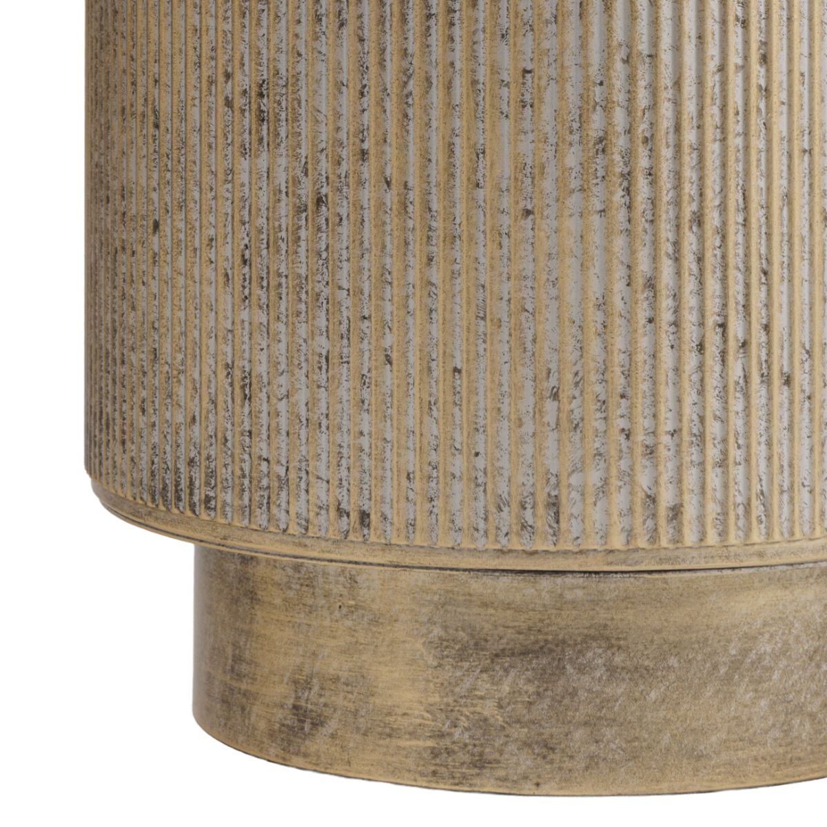 Libra Interiors Belvedere Aged Gold Set of 3 Floor Planters