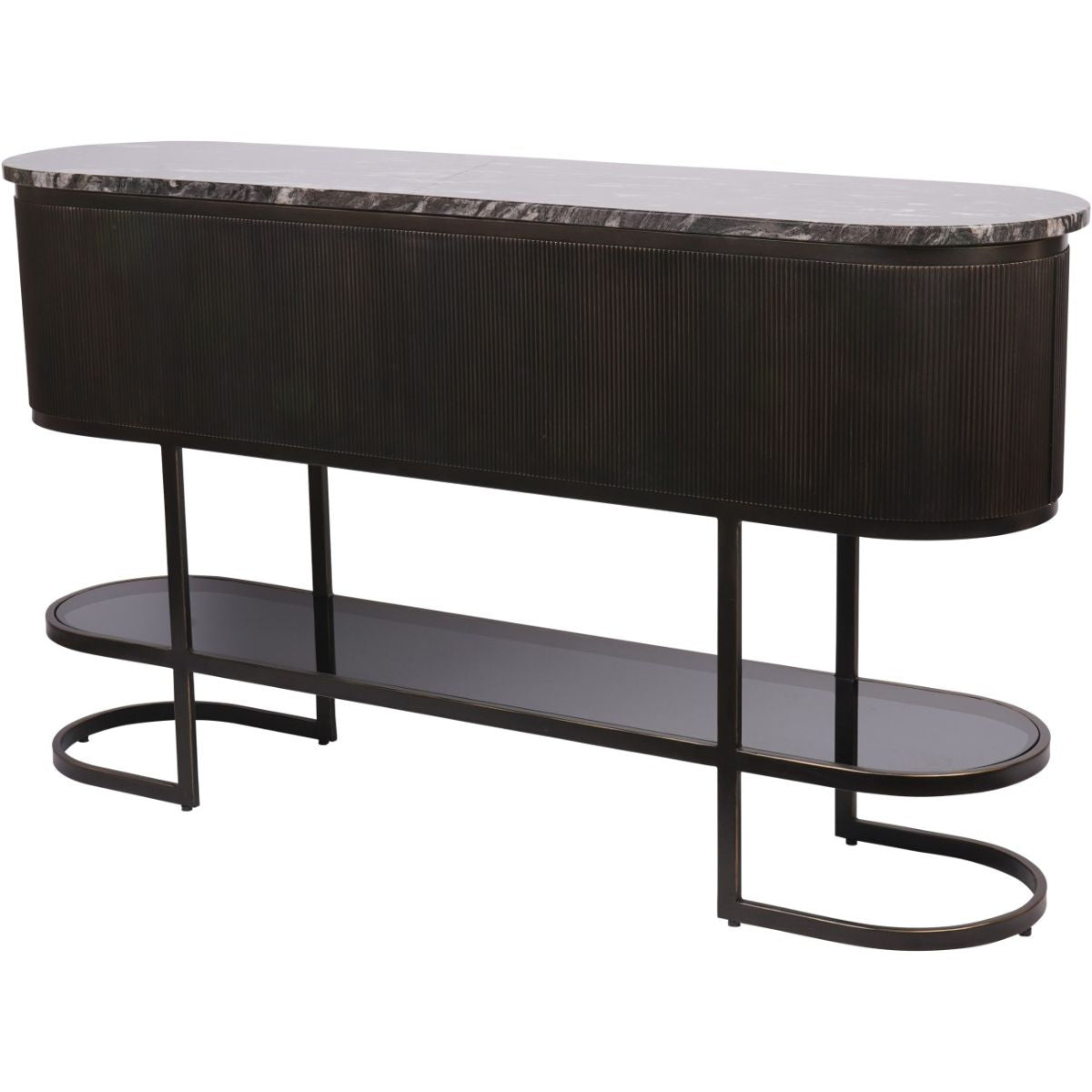 Libra Interiors Belvedere Black Console Table