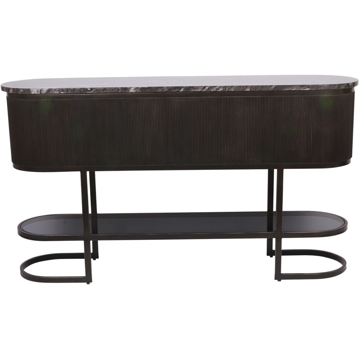 Libra Interiors Belvedere Black Console Table