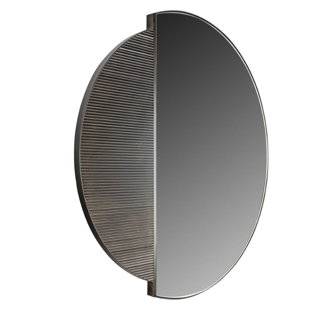 Libra Interiors Belvedere Black Wall Mirror 90cm