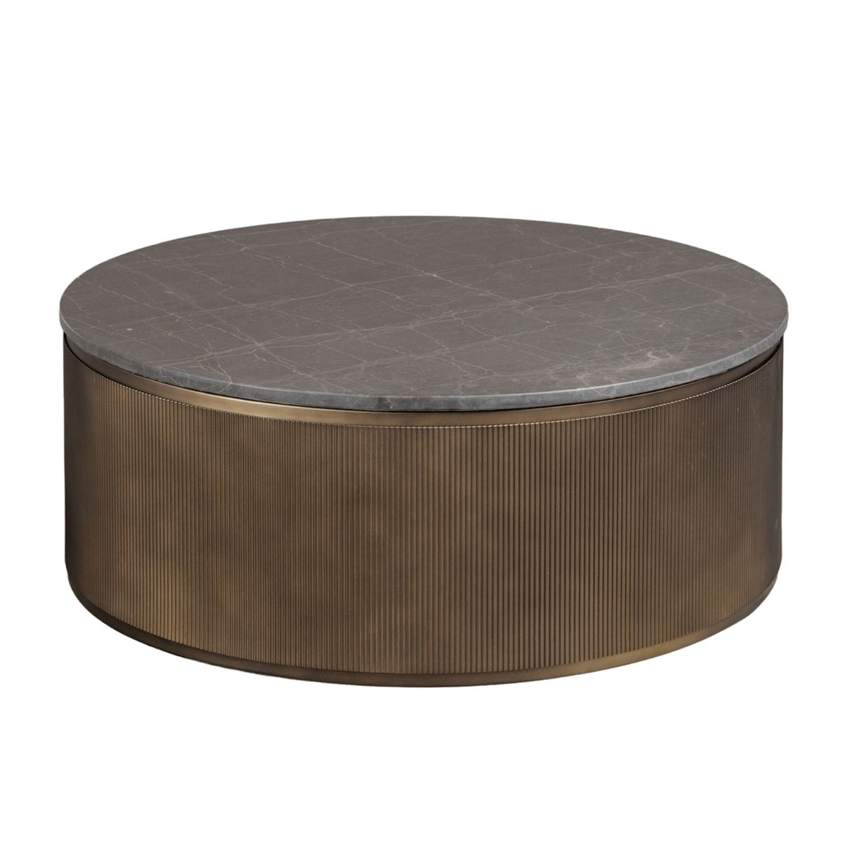Libra Interiors Belvedere Royal Gold Set of 2 Nesting Coffee Tables